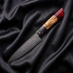 Saiun Utility Knife · full blade on black silk