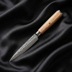 Kinari Petty Knife · full blade on black silk
