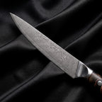 Iwao Utility Knife · Damascus blade close-up