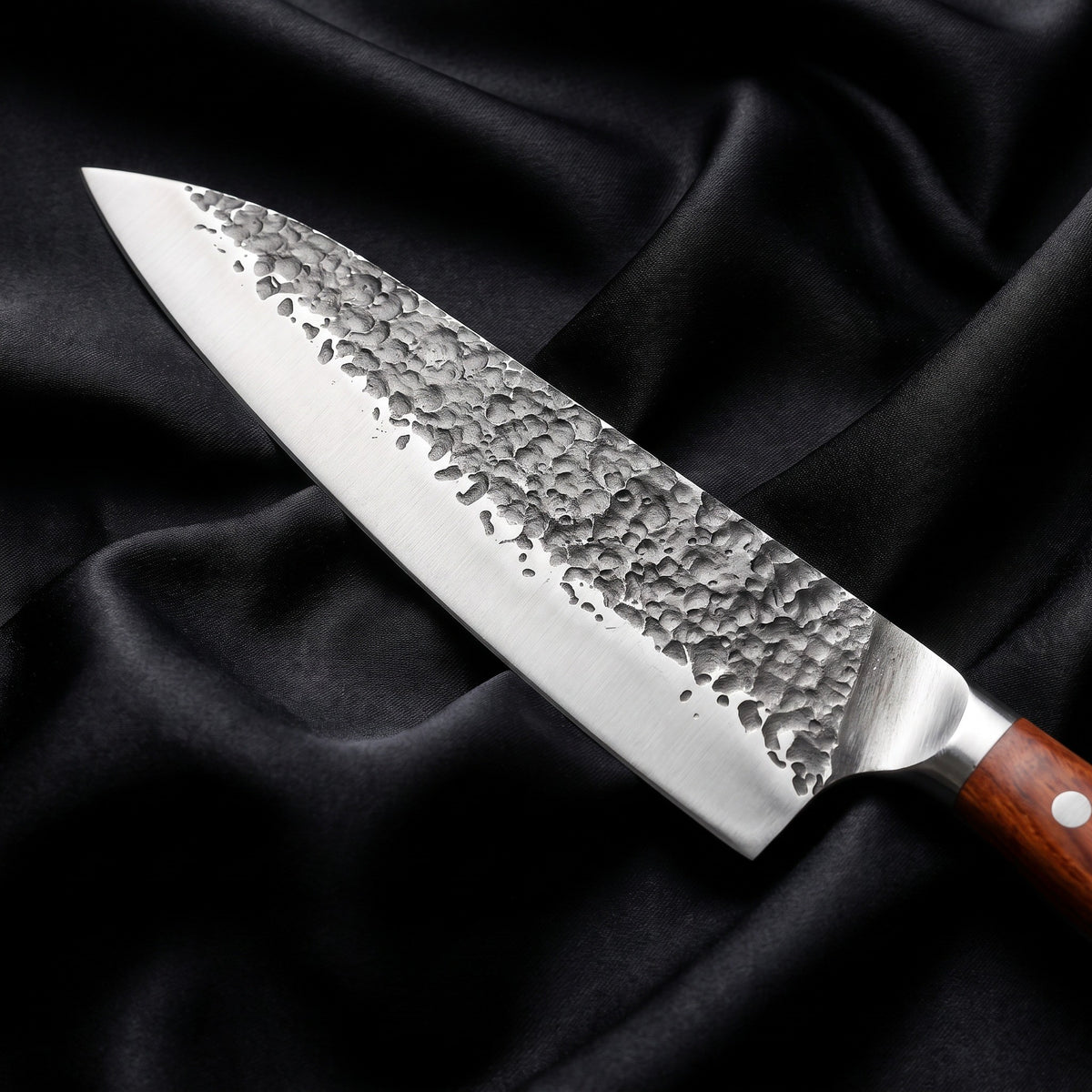 Kitae Gyuto Chef Knife · Damascus blade close-up