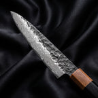 Sumie Petty Knife · Damascus blade close-up