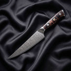 Iwao Steak Knife · full blade on black silk