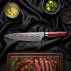 Shuiro Knife Duo (Gyuto & Utility) · Gyuto Chef Knife on the cutting board