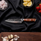 Kitae Utility Knife · on the cutting board