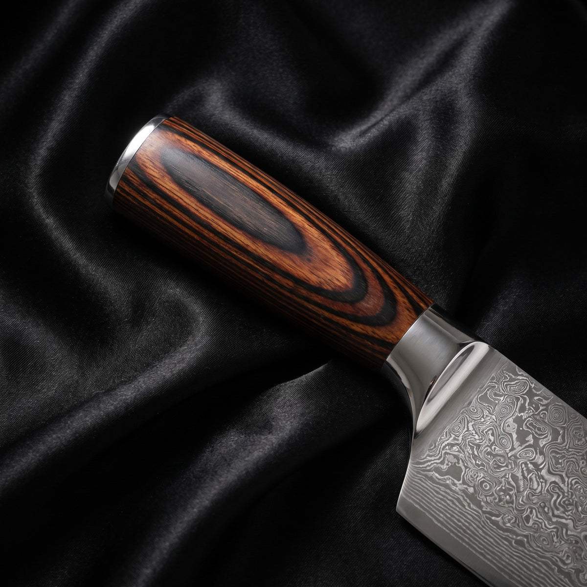 Yuhi Kiritsuke Chef-Slicer Knife · handle close-up