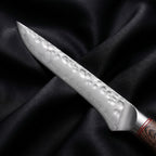 Daichi Honesuki Boning Knife · Damascus blade close-up