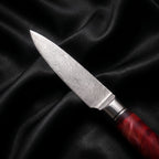 Hozuki Paring Knife · Damascus blade close-up