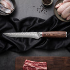 Daichi Honesuki Boning Knife · on the cutting board