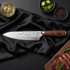 Daichi Knife Duo (Gyuto & Utility) · Gyuto Chef Knife on the cutting board