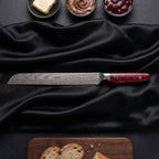 Shuiro Bread Knife · on the cutting board