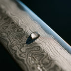 67-layer Damascus steel macro
