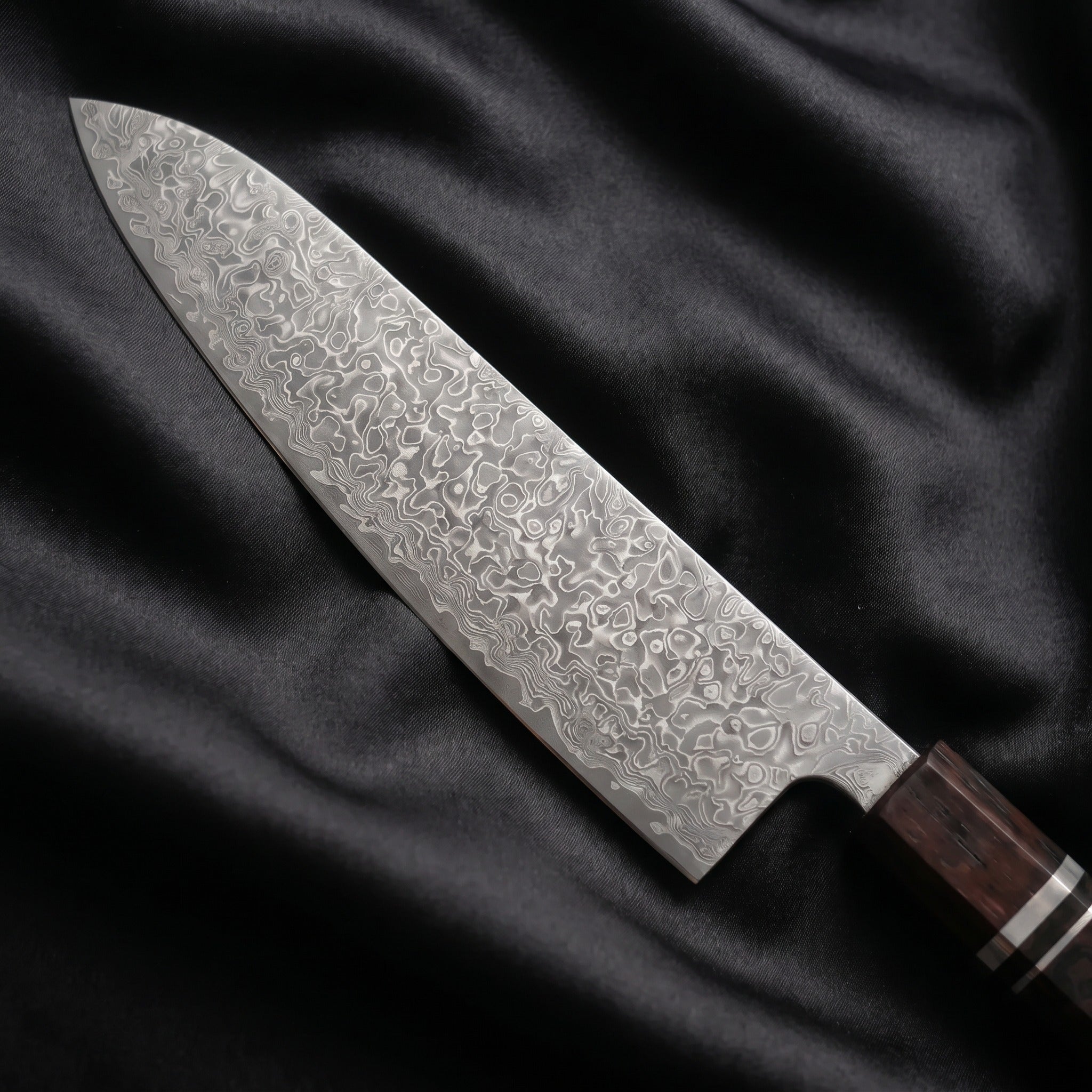 Ginrei Gyuto Chef Knife · Damascus blade close-up
