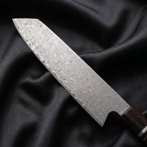 Ginrei Kiritsuke Chef Knife · Damascus blade close-up