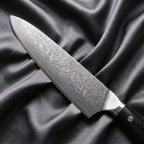Homura Gyuto Chef Knife · Damascus blade close-up