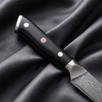 Homura Petty Utility Knife · handle close-up