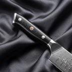 Homura Santoku Knife · handle close-up
