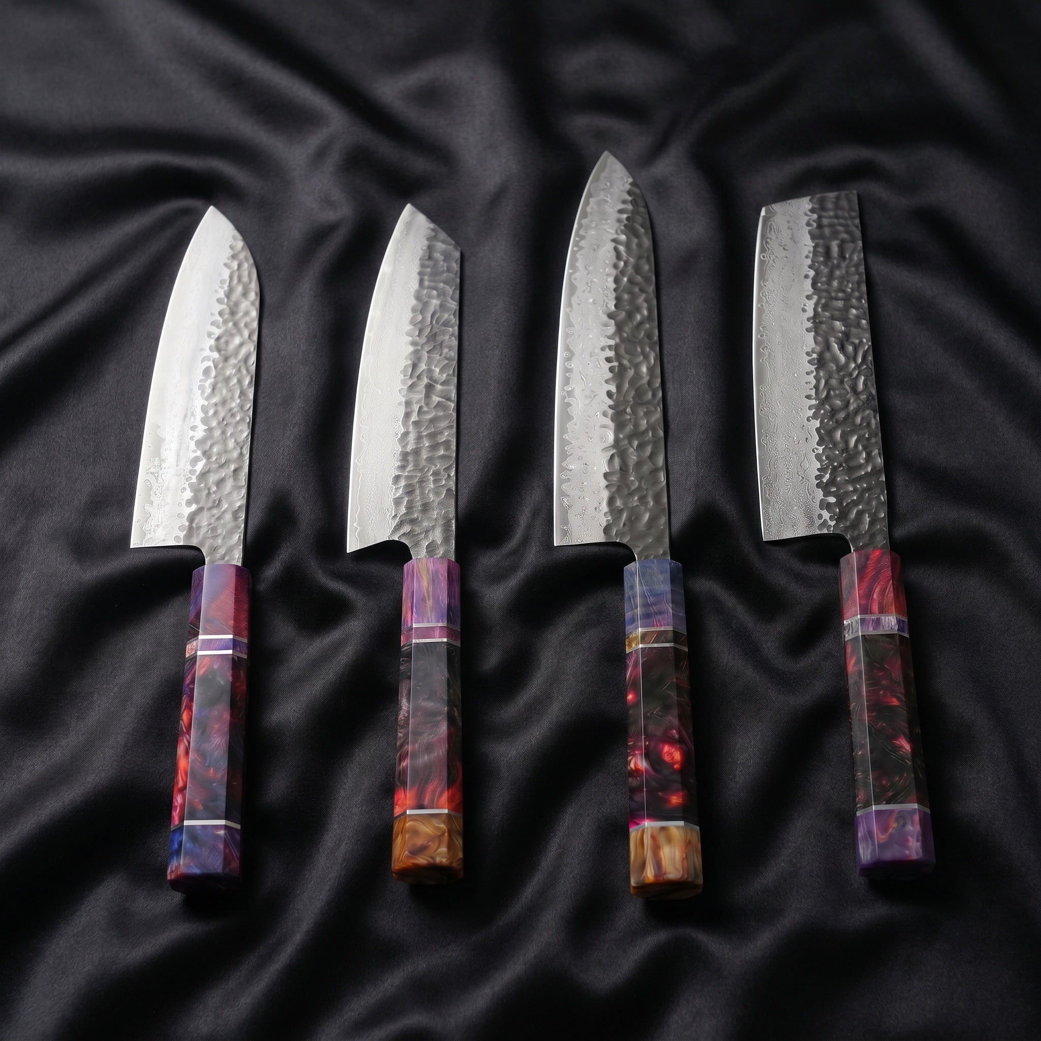 Hotaru Damascus Knife Set