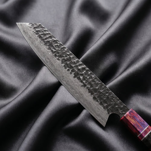 Hotaru Kiritsuke Chef Knife · Damascus blade close-up