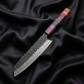 Hotaru Kiritsuke Chef Knife · full blade on black silk