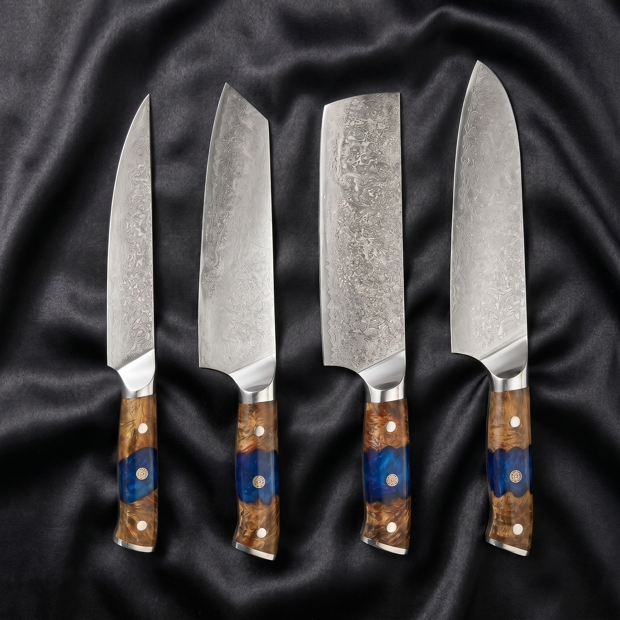 Hyoga Damascus Knife Set