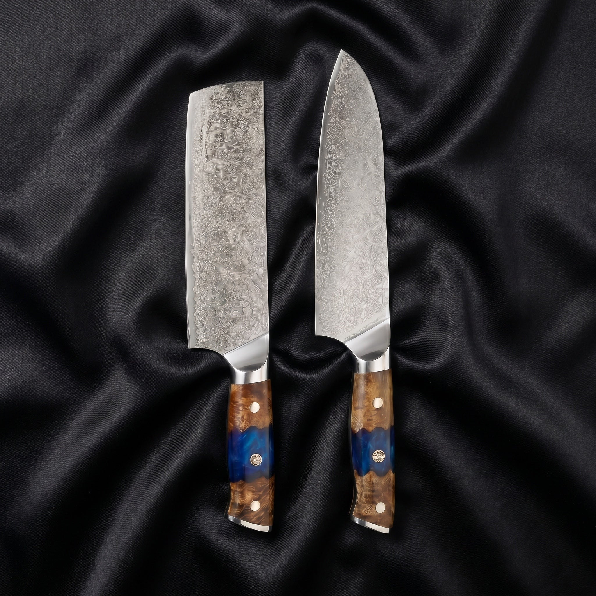 Hyoga Damascus Knife Set