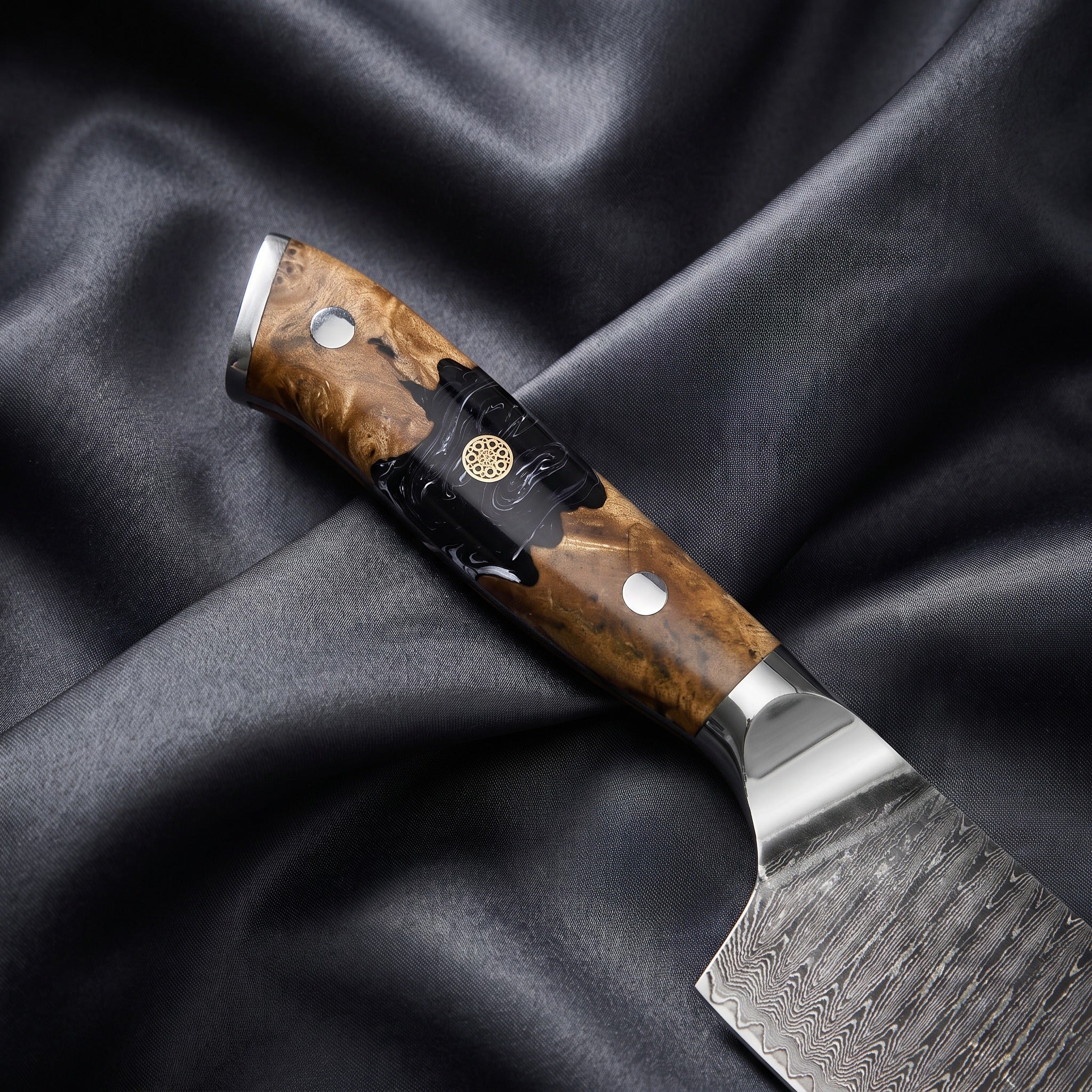 Hyoga Kiritsuke Chef Knife · handle close-up