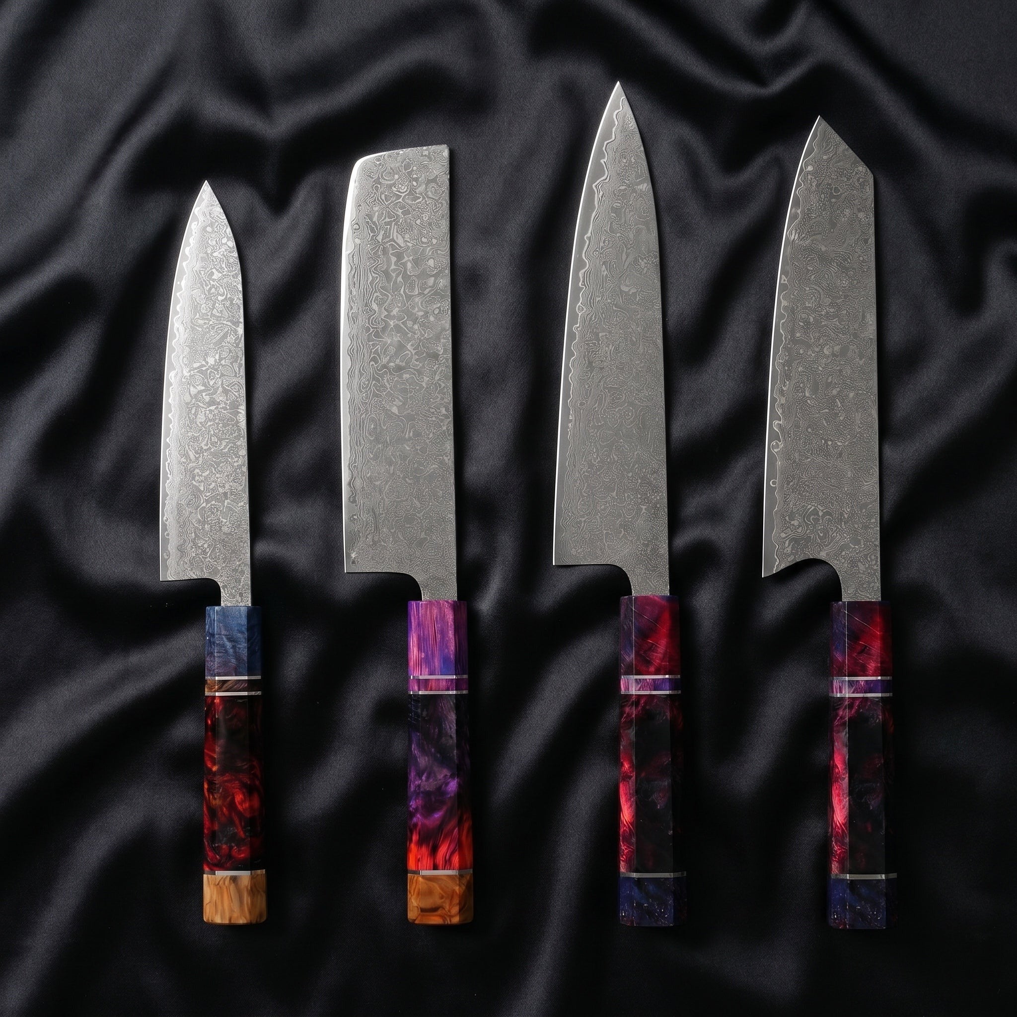 Kasumi Damascus Knife Set