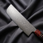 Kasumi Nakiri Knife · Damascus blade close-up