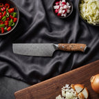Konoha Nakiri Vegetable Knife · on the cutting board