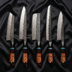 Minato Damascus Knife Set