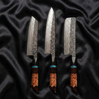 Minato Damascus Knife Set