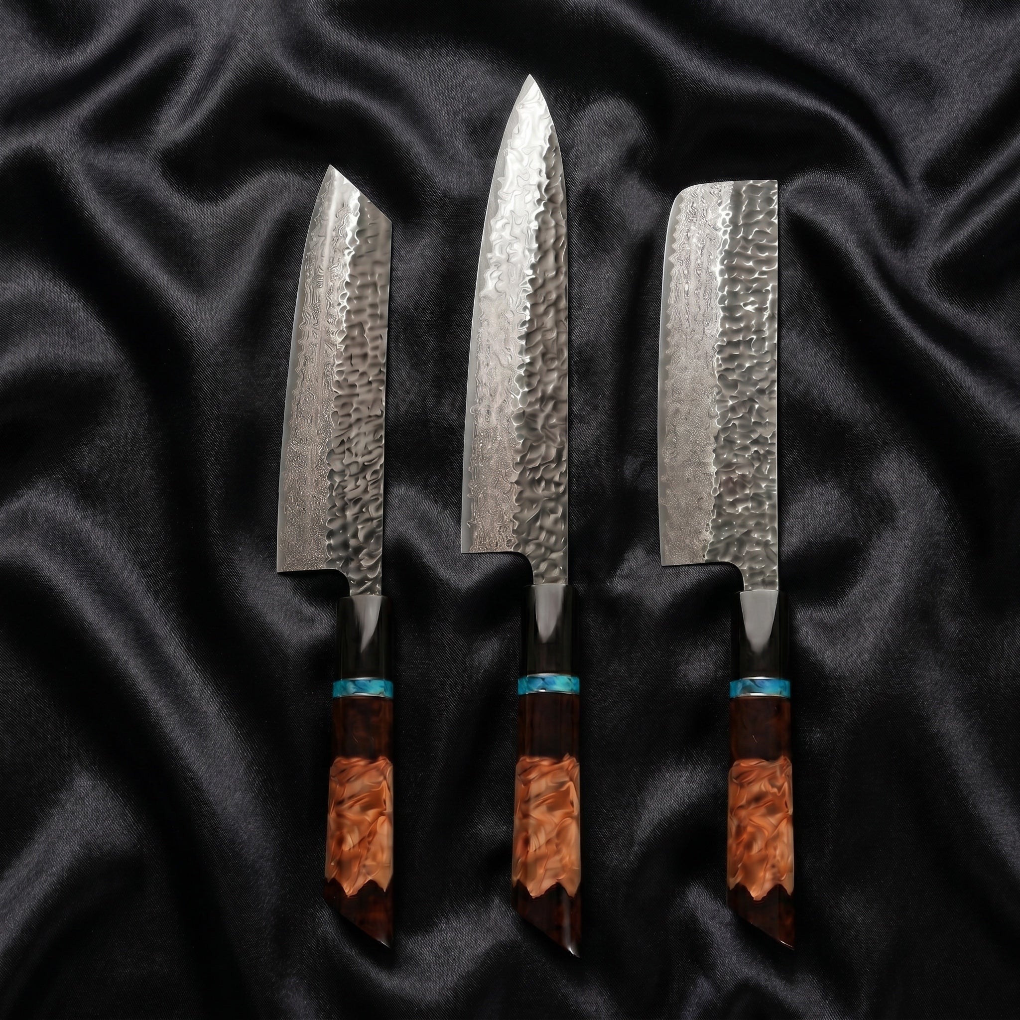 Minato Damascus Knife Set