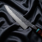 Minato Gyuto Chef Knife · Damascus blade close-up