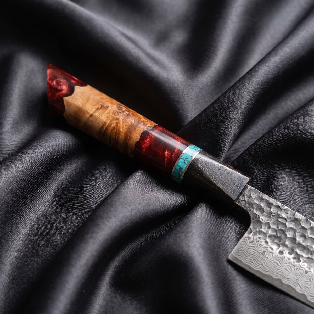 Minato Kiritsuke Chef Knife · handle close-up