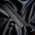 Minato Nakiri Knife · Damascus blade close-up