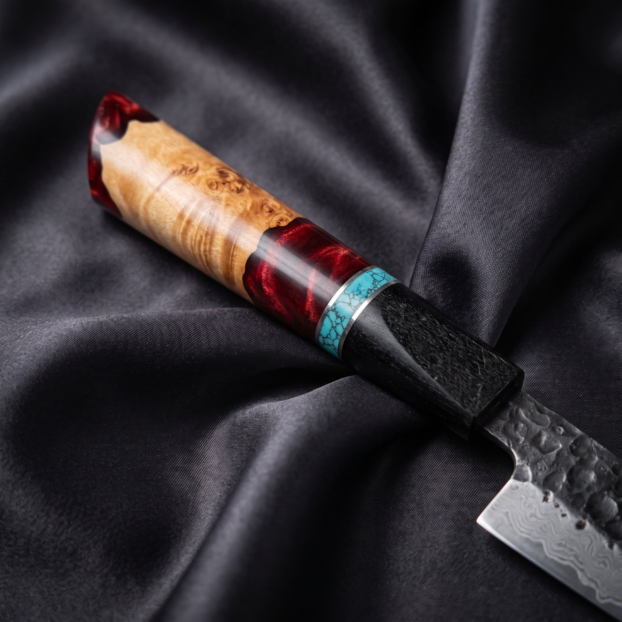 Minato Petty Utility Knife · handle close-up