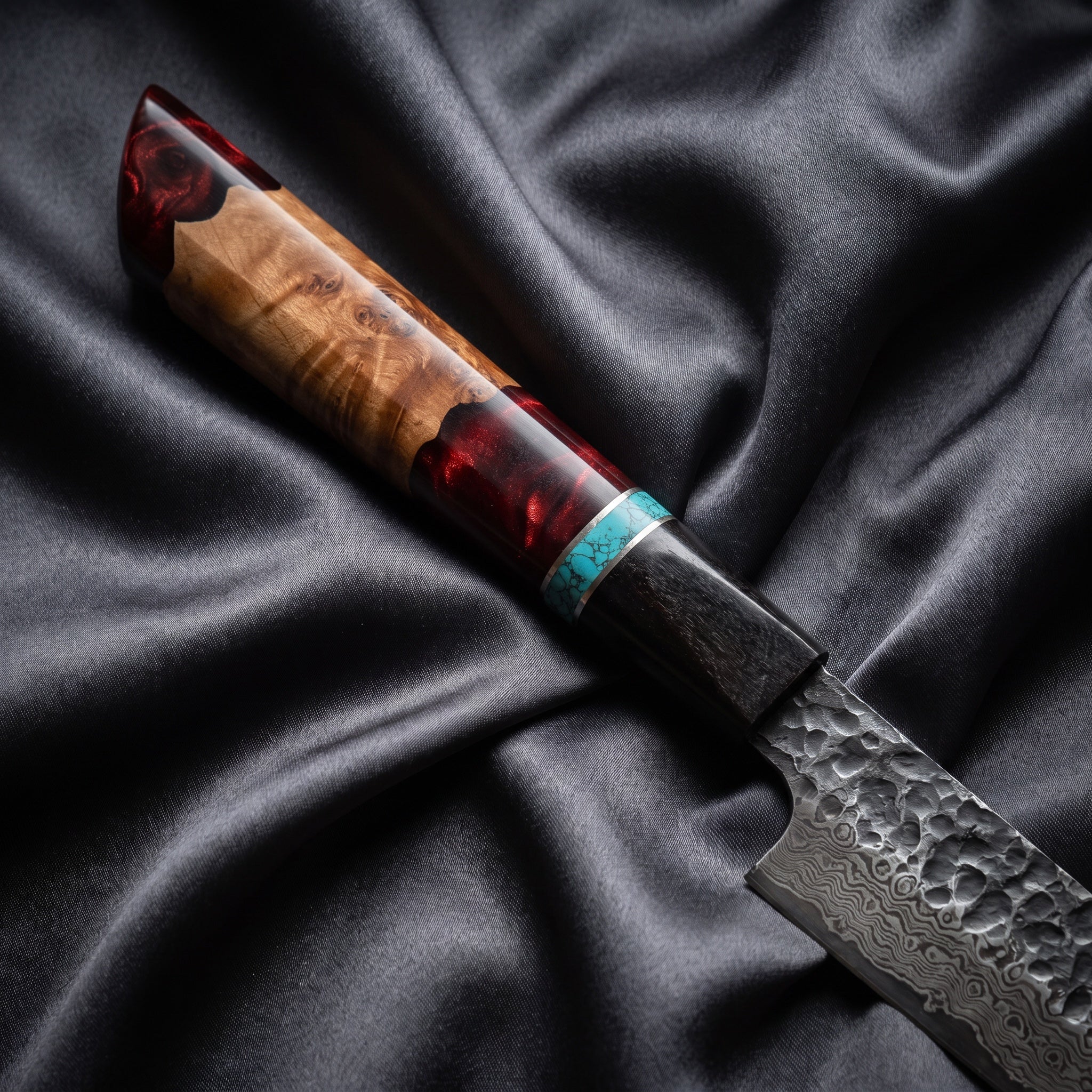 Minato Yanagiba Sashimi Knife · handle close-up
