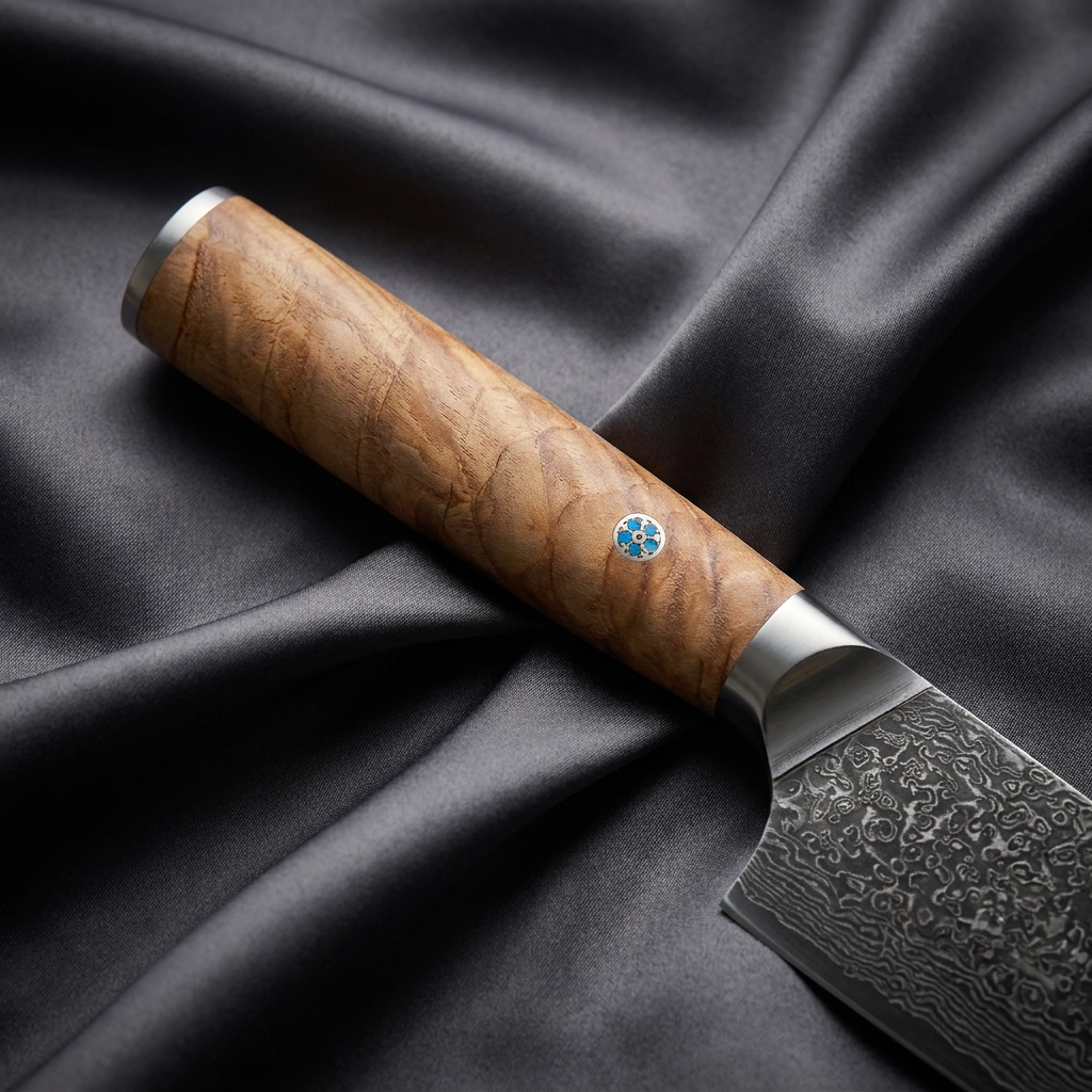 Nishiki Gyuto Chef Knife · handle close-up