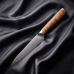 Nishiki Petty Utility Knife · full blade on black silk