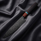 Raiden Gyuto Chef Knife · full blade on black silk