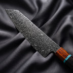 Raiden Kiritsuke Chef-Slicer Knife · Damascus blade close-up