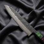 Rekka Gyuto Chef Knife · Damascus blade close-up