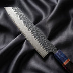 Rekka Kiritsuke Chef Knife · Damascus blade close-up