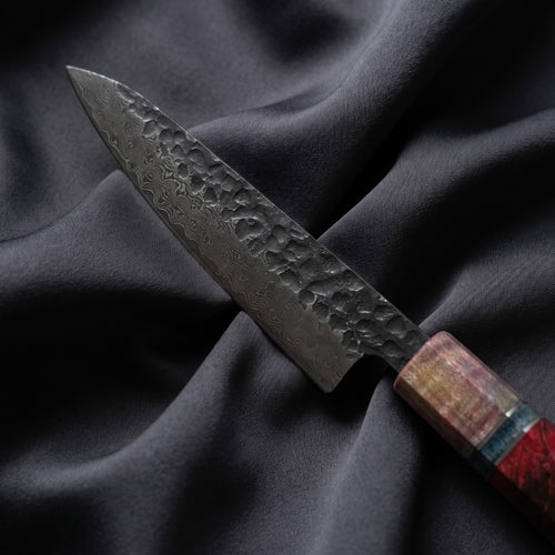 Rekka Petty Utility Knife · Damascus blade close-up