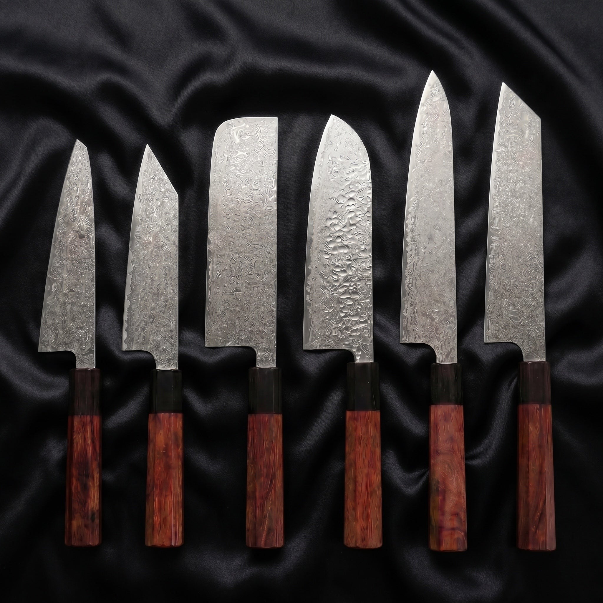 Samidare Damascus Knife Set