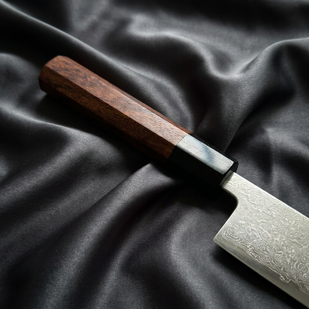 Samidare Gyuto Chef Knife · handle close-up