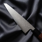 Samidare Honesuki Boning Knife · Damascus blade close-up