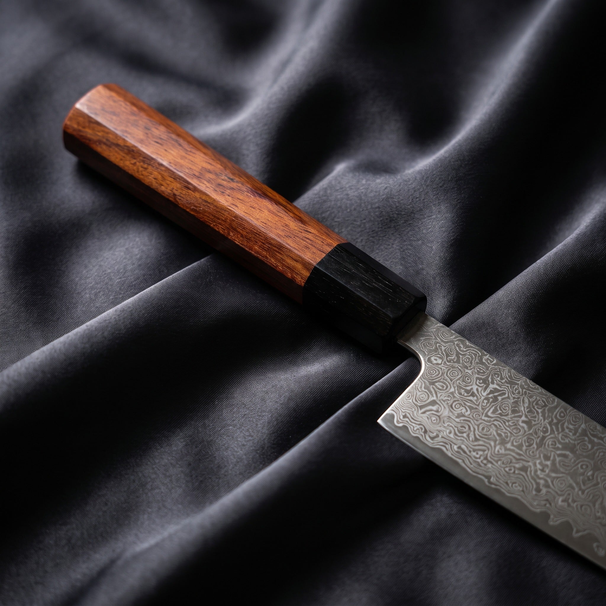Samidare Kiritsuke Chef Knife · handle close-up