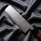 Samidare Nakiri Knife · Damascus blade close-up