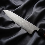 Samidare Petty Utility Knife · Damascus blade close-up